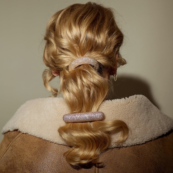 T3 X LELET NY CRYSTAL PAVE BAR BARRETTE - Picture 5 of 6